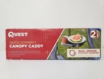 Quest Quick Connect Canopy Caddy - 2 Pack Dual Design Fits Most Canopies New. Fixed Price $17.00.