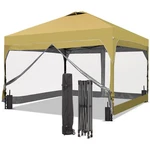 12X12 Ft Pop Canopy Tent With One Push Setup,setup Gazebo 4 Pvc Trans.... Fixed Price $260.26.