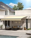 Co-z 14 X 10 Ft Beige Electric Retractable Awning For Patio With Wind Sun Sensor. Fixed Price $599.99.