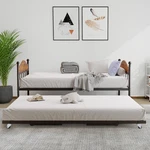 Garvee Twin Daybed With Trundle,foldable Frame,metal Double-sized Sofa. Fixed Price $156.59.