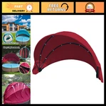 66" Round Patio Daybed Canopy Cover - Retractable Top For Outdoor Wicker Sunbed. Fixed Price $159.99.
