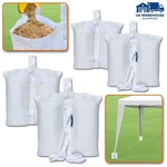 4 Pack Canopy Bags Sand Leg Weights For Pop Up Tent Feet White. Fixed Price $23.29.