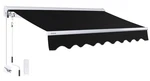 Motorized Patio Retractable Awning Black Advaning Luxury Series. Fixed Price $3425.99.