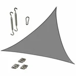 Cool Area Triangle 9 Feet 10 Inches Durable Sun Shade Sail Color Graphite. Fixed Price $29.99.