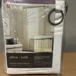 Allen Roth Annalise Ring Top Rod Pocket Panel Attached Valance Curtain 50 X 84. Fixed Price $29.99.