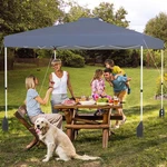 Goplus X 10' Pop Up Canopy Tent W/ Sidewall Wheeled Bag 8 Stakes. Fixed Price $94.99.