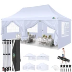 Cobizi 10X20 Pop Up Canopy With 6 Sidewalls Waterproof. Fixed Price $369.99.