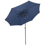 Yescom 9FT Solar Powered Patio Umbrella With Tilt And Crank - Blue. Fixed Price $99.30.