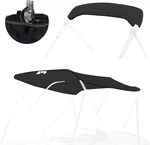 Heavy Duty 3 Bow Bimini Top Replacement Canvas, 6'L, Black, Waterproof. Fixed Price $99.99.