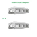 2PCS 10'X30' Party Tent Wedding Patio Gazebo Outdoor Canopy Shade W/8 Side Walls. Fixed Price $201.58.