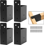Pergola Brackets 4PCS,2 4"(ACTUAL 1.6 "x 3.6") Post Top Rafter 4,. Fixed Price $46.45.