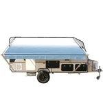 Aleko Rv Awning 15X8 Manual Crank Retractable Kit Full Set Assembly Faded Blue. Fixed Price $649.99.