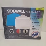 Nob E-z Up 10FT White Straight Leg Sidewall, Zipper Free New Open Box. Fixed Price $29.45.