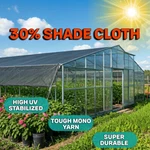 30% Mono Knit Black Shade Cloth Plain Or W/ Tape & Grommets 2' O/c. Fixed Price $42.50.