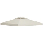 10' Square 2-TIER Gazebo Canopy Top Replacement, Cream White. Fixed Price $49.99.