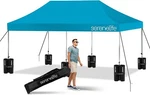 Serenelife Waterproof Polyester Tent With Portable Wheeled Carry Bag W/sand. Fixed Price $204.99.