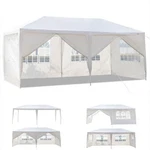 10'X20' White Outdoor Gazebo Canopy Wedding Party Tent 6 Removable Window Walls. Fixed Price $71.24.