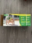 Vigoro 2-BUCKET Elevated Cedar Raised Garden Bed 28X16X20" Unfinished Wood Frame. Fixed Price $45.00.