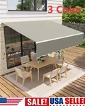 13' /10X8' Ft Patio Awning Retractable Outdoor Sun Shade Shelter Waterproof. Fixed Price $152.69.