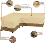 Classic Accessories L-shaped Outdoor Patio Cover, Left, 104"L 83"LX31"H. Fixed Price $59.99.