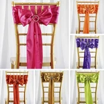 75 Satin Chair Sashes Ties Bows Wedding Party Catering Reception Decorations. Fixed Price $45.60.