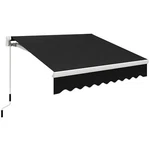 Outsunny 8' 7' Patio Retractable Awning, Manual Exterior Shade Deck New. Fixed Price $190.67.