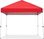 8X8 Waterproof Pop Up Canopy For Camping Patio Beach, Red Top, 120LB Frame Shade. Fixed Price $116.24.