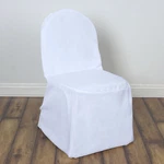 10 White Polyester Banquet Chair Covers Wedding Party Catering Decorations. Fixed Price $16.99.