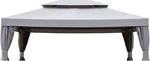 Garden Winds Reinforced Canopy Top Cover Grand Patio 10X13 Gazebo Classic Stone. Fixed Price $114.00.