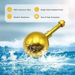 Ball Topper Ornament Replacement Aluminum Anodized Finish. Fixed Price $12.00.