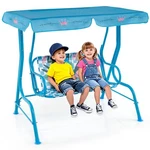 Honey Joy Kids Patio Swing 2-SEATER Outdoor Porch Lounge Chair Canopy Flamingo. Fixed Price $151.43.