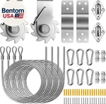 Shade Sail Hardware Winch Set Kit, 60PCS Stainless Steel For Rectan. Fixed Price $45.86.