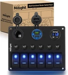 6 Gang Rocker Switch Waterproof Pre-wired Aluminum Panels With Pd Type. Fixed Price $60.45.