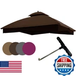 Easylee 10X12 Replacement Canopy Top Cover For Lowe's Allen Roth GF-12S004B-1 Ga. Fixed Price $93.09.