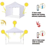 12X12 Canopy Sidewall White, Water-resistant. Fixed Price $52.19.