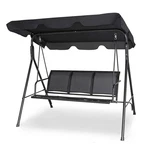 Goplus Graffy 3-SEAT Deluxe Outdoor Swing Weather Resistant Steel Frame. Fixed Price $194.24.