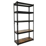 King's Rack Black 5-TIER Boltless Height Adjustable Garage Steel Storage. Fixed Price $89.99.