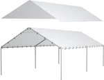 10 X 20 Ft Carport Replacement Canopy Cover Garage Top Tent Shelter Tarp With Fr. Fixed Price $73.43.