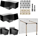 30 Slanted Roof Pergola Brackets KIT,3-WAY Right Angled Corner With Wal. Fixed Price $141.88.