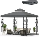10X10 Canopy Replacement Top Double Tiered Gazebo Cover For Yard, Patio & Garden. Fixed Price $42.99.