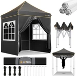 Hoteel 6.6X6.6 Pop Up Canopy Heavy Duty Waterproof Beach Tent With 4 Sidewalls. Fixed Price $104.99.