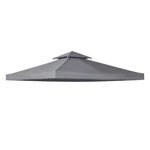 9.8'X9.8' 2 Tier Gazebo Canopy Replacement Top Cover Garden Patio Sun Shade. Fixed Price $53.99.