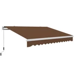 13'X8' Manual Retractable Sun Shade Shelter Outdoor Patio Awning Canopy Coffee. Fixed Price $217.99.