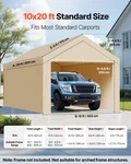 Carport Replacement Canopy, Frame Not Included. Fixed Price $161.07.