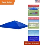 8X8 Canopy Top Cover Only - Water Resistant And Easy Assemble Blue Design. Fixed Price $58.29.