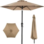New 10FT Sunbrella Alloy Steel Patio Market Umbrella Auto Tilt Crank Tan. Fixed Price $63.86.