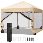 Pop Up Canopy 10X10FT Outdoor Screen Tent Mosquito Netting Beige Vivohome Easy. Fixed Price $259.99.