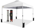 Crown Shades 10X10 Pop Canopy - Beach Tent With One Push Setup Easy Outd.... Fixed Price $263.99.