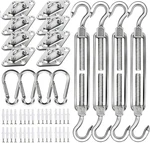 Yofit 80 Pcs Shade Sail Hardware Kit 6 Inch For Triangle Rectangle Sun. Fixed Price $26.19.