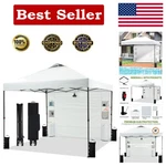 Portable 10'X10' Pop Up Canopy Tent With 6 Pockets - Perfect For Outdoor Events. Fixed Price $230.97.